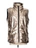Orly 100% Polyester Metallic Gold Vest Size L - photo 1