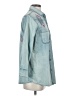 Sandrine Rose Blue 3/4 Sleeve Button-Down Shirt Size S - photo 4