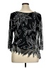 Jkara 100% Polyester Black 3/4 Sleeve Blouse Size XL (estimated) - photo 2