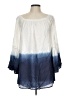 Grace Elements 100% Modal Blue 3/4 Sleeve Blouse Size L - photo 1