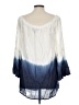 Grace Elements 100% Modal Blue 3/4 Sleeve Blouse Size L - photo 2