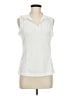 BCBGMAXAZRIA 100% Polyester White Sleeveless Blouse Size M - photo 1