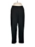 MING WANG Solid Black Casual Pants Size M - photo 1