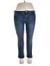 Simply Vera Vera Wang Solid Blue Jeans Size 14 (petite) - photo 1
