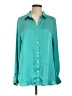 Guess 100% Polyester Teal Long Sleeve Blouse Size L - photo 1