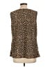 212 Collection 100% Polyester Brown Sleeveless Blouse Size L - photo 2