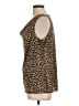 212 Collection 100% Polyester Brown Sleeveless Blouse Size L - photo 5