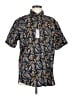 Assorted Brands 100% Cotton Paisley Blue Short Sleeve Button-Down Shirt Size M - photo 1