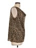 212 Collection 100% Polyester Brown Sleeveless Blouse Size L - photo 4