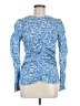 Zara Blue Long Sleeve Blouse Size M - photo 1