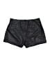 David Lerner Metallic Black Faux Leather Shorts Size S - photo 2