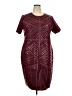 IMAN Burgundy Cocktail Dress Size 2X - photo 1