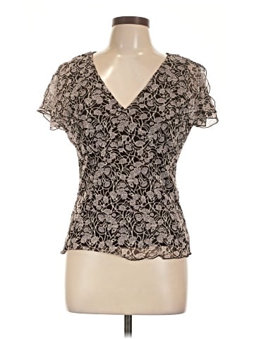 New York & Company Short Sleeve Blouse (view 1)