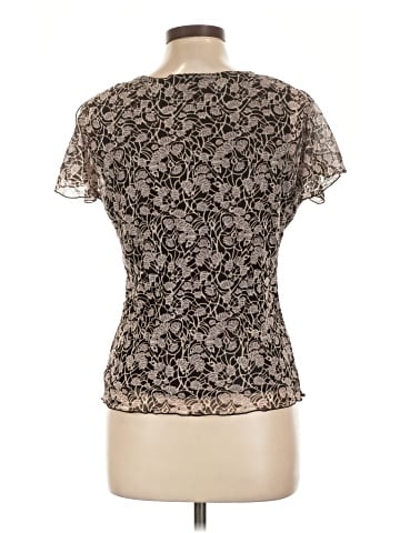 New York & Company Short Sleeve Blouse (view 2)