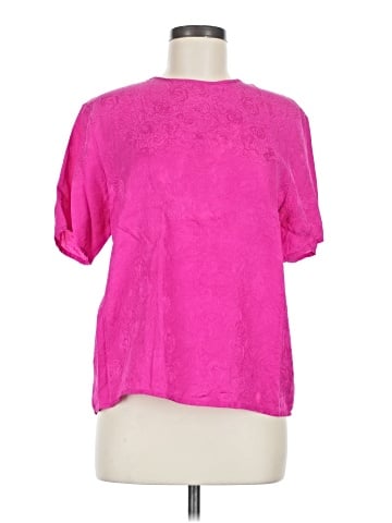 Laura & Jayne Short Sleeve Silk Top (view 1)