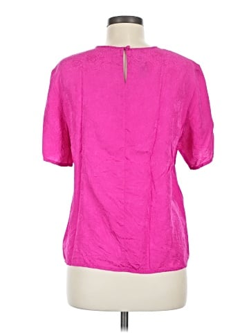 Laura & Jayne Short Sleeve Silk Top (view 2)