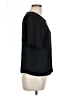 Who What Wear 100% Polyester Black Short Sleeve Top Size L - photo 4
