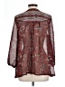 Roper 100% Polyester Burgundy 3/4 Sleeve Blouse Size L - photo 2