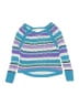 Justice Stripes Blue Pullover Sweater Size 8 - photo 1
