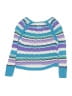 Justice Stripes Blue Pullover Sweater Size 8 - photo 2
