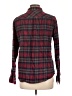 Lands' End Plaid Burgundy Long Sleeve Button-Down Shirt Size 12 - photo 2
