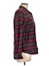 Lands' End Plaid Burgundy Long Sleeve Button-Down Shirt Size 12 - photo 4