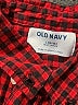 Old Navy Checkered-gingham Red Long Sleeve Button-Down Shirt Size 10 - 12 - photo 3