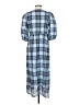 Zara Plaid Blue Casual Dress Size S - photo 2