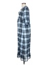 Zara Plaid Blue Casual Dress Size S - photo 5