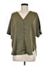 DKNY Green Short Sleeve Blouse Size M - photo 1
