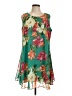 Chico's Tropical Green Cocktail Dress Size Lg Petite - photo 1