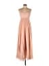 Unbranded 100% Polyester Tan Pink Cocktail Dress Size 12 - photo 1