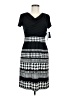 Sandra Darren Houndstooth Black Casual Dress Size 6 - photo 1