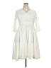 Assorted Brands Solid Ivory Casual Dress Size 3X - photo 1