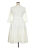 Assorted Brands Solid Ivory Casual Dress Size 3X - photo 2