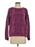 Coldwater Creek 100% Cotton Paisley Purple Pullover Sweater Size S - photo 1