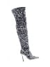 Steve Madden Silver Boots Size 6 1/2 - photo 1
