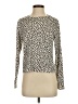 Alya Animal Print Ivory Long Sleeve Turtleneck Size S - photo 1