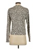 Alya Animal Print Ivory Long Sleeve Turtleneck Size S - photo 2