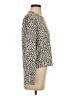 Alya Animal Print Ivory Long Sleeve Turtleneck Size S - photo 4