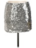 Shein 100% Polyester Metallic Silver Formal Skirt Size 8 - 10 - photo 1