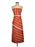 Dsquared2 Stripes Orange Cocktail Dress Size EU (IT) 40 / US 4 - photo 1