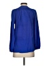 Lilly Pulitzer 100% Silk Blue Long Sleeve Silk Top Size XS - photo 2