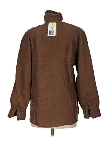 Diane Gilman Long Sleeve Silk Top (view 2)