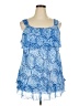 Lane Bryant Outlet 100% Polyester Blue Sleeveless Blouse Size 18 - 20 Plus - photo 1