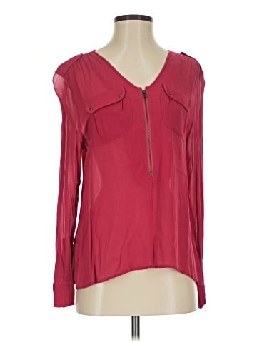 Wrap Long Sleeve Blouse (view 1)