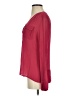 Wrap Burgundy Long Sleeve Blouse Size S (estimated) - photo 5