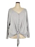 Evri Gray Long Sleeve Top Size 3X - photo 1
