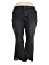Ashley Stewart Black Gray Jeans Size 26 - photo 1