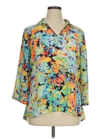 Investments 3/4 Sleeve Blouse (view 1)